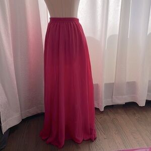 PINK!!!  Multi layered sheer SKIRT! Size Large